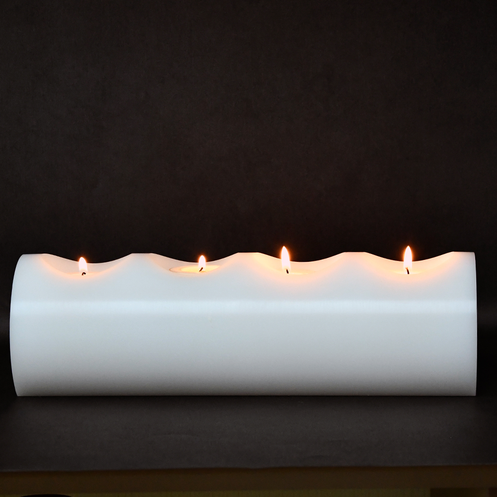 White Resin Modern Candle Holders For Decor