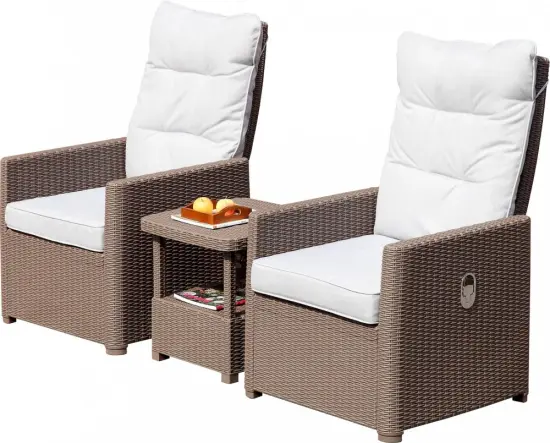 Factory price adjustable sofa set rattan