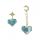 Star Moon Retro Love Multi-color Pendant Earrings