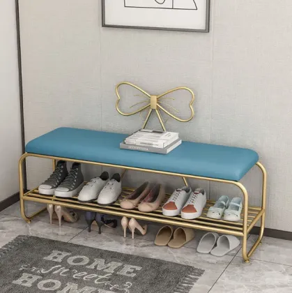 Household Entrance Shoe Changing Fitting Stool with Seat