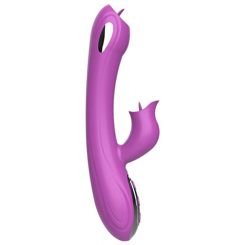 OEM IPX6 Licking Purple Vibrating Wand