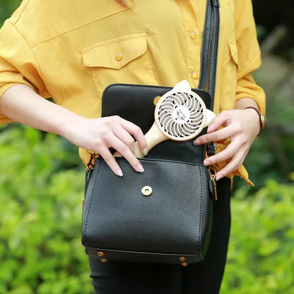 Portable USB Base Battery Mini Handheld Fox Fan