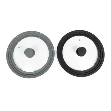 Universal Silicone Glass Lid Covers for Pots and Pans - 24/26/28cm Multi-Sized Set