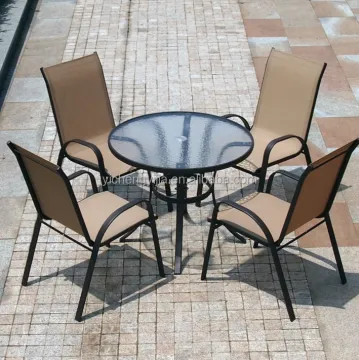 All-Weather Aluminum Patio Dining Set with Stainless Steel for Garden Furniture
