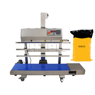 HZPK Automatic Vertical Continuous Embosser Seal Stamp Machine for Plastic Bag Sachet Food Packing