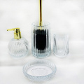 Transparent Bathing Set Glass Bottle