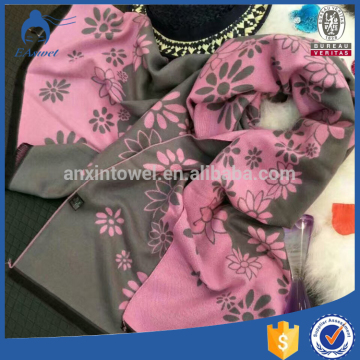 2016 woven scarf 90*90 long pink computer knitted pashmina scarf