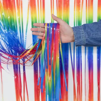 Christmas Foil Curtain Party Decorations