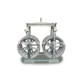 Tandem Blocks with Galvanized Yoke Connecting Two Pulley