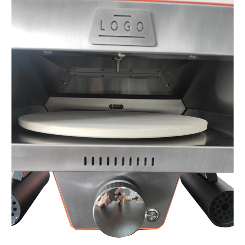 Oven pizza gas 12 inci dengan sistem rotasi otomatis