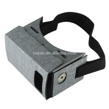 Newest best quality 3.5"-6" inch DIY 3D Virtual Reality VR Google Cardboard 2.0 custom logo print