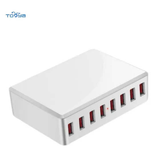 Multi Port 8 Port Quick Charge Station with LED Lights 40W Adapter