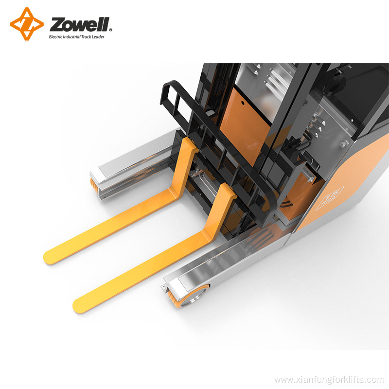 Safe CE Electric Reach Truck Customized Zowell Forklift