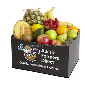 Recycle corrugated retail fruit packaging box