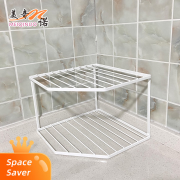 Rack para panelas de camada única de canto do gabinete