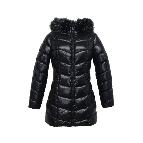 Hooded light and long casual Ladies' Jacket