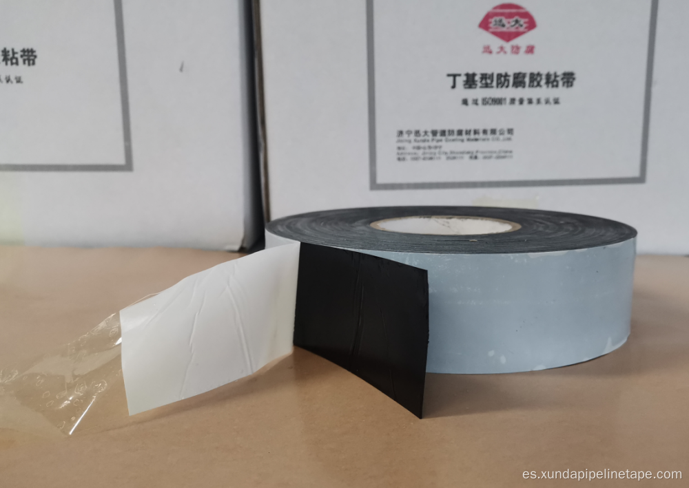 Cinta adhesiva doble de película PE para protección de tuberías