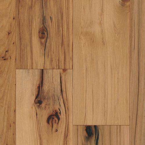 Plancher de bois franc massif en hickory américain