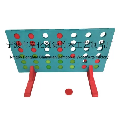 Outdoor Wooden Connect 4 Game - Four in a Row Board Game