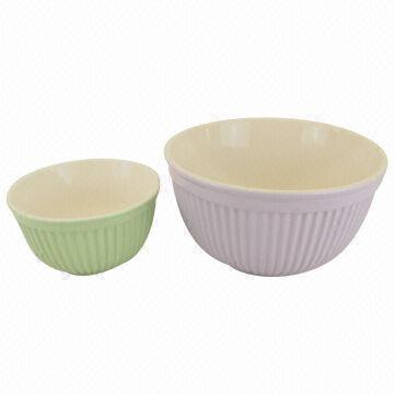 Ceramic Bowls with Color Glaze, Various Colors are Available, OEM Orders are Welcome