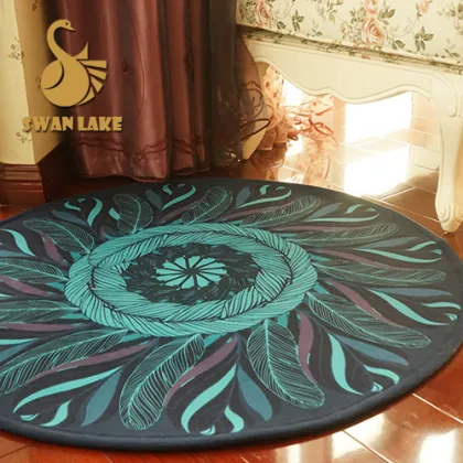 Eco-friendly printed rug for bedroom living room