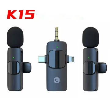 Professional 4-in-1 Wireless Lavalier Microphone for Interviews and Podcasts