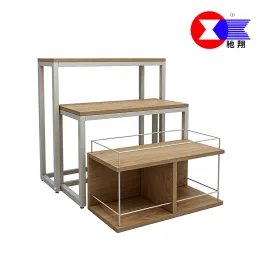 Combined Wood Metal Step Display Unit