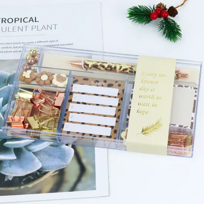 Leopard Print Stationery Gift Set - Desk Organizers & Office Supplies