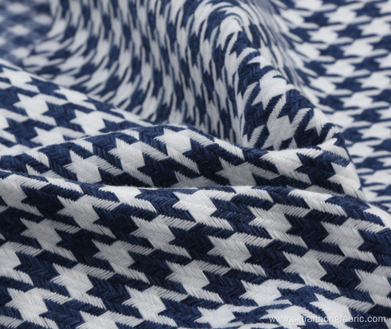 100% Polyester Houndstooth Fabric