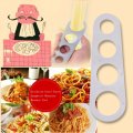 Stainless Steel Pasta Spaghetti Measurer Measure Tool Easy Clearing Pasta Ruler Measuring Tool 4 Serving Portion Kitchen Gadget