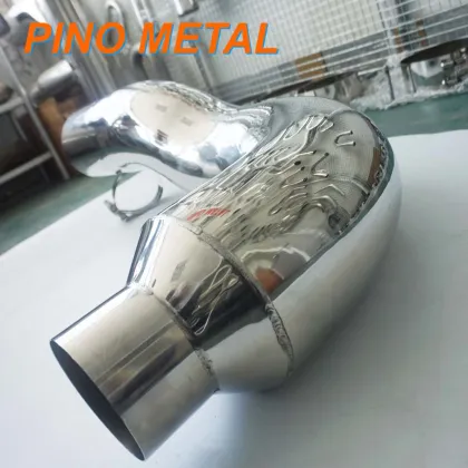 8 Inch Pickett Style Exhaust Elbow - Peterbilt Lincoln Chrome