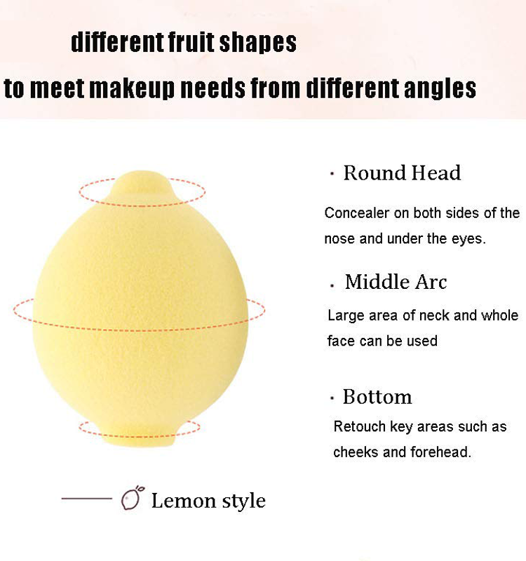 Fruit Beauty Lemon Shape Blenders Puff2 Png