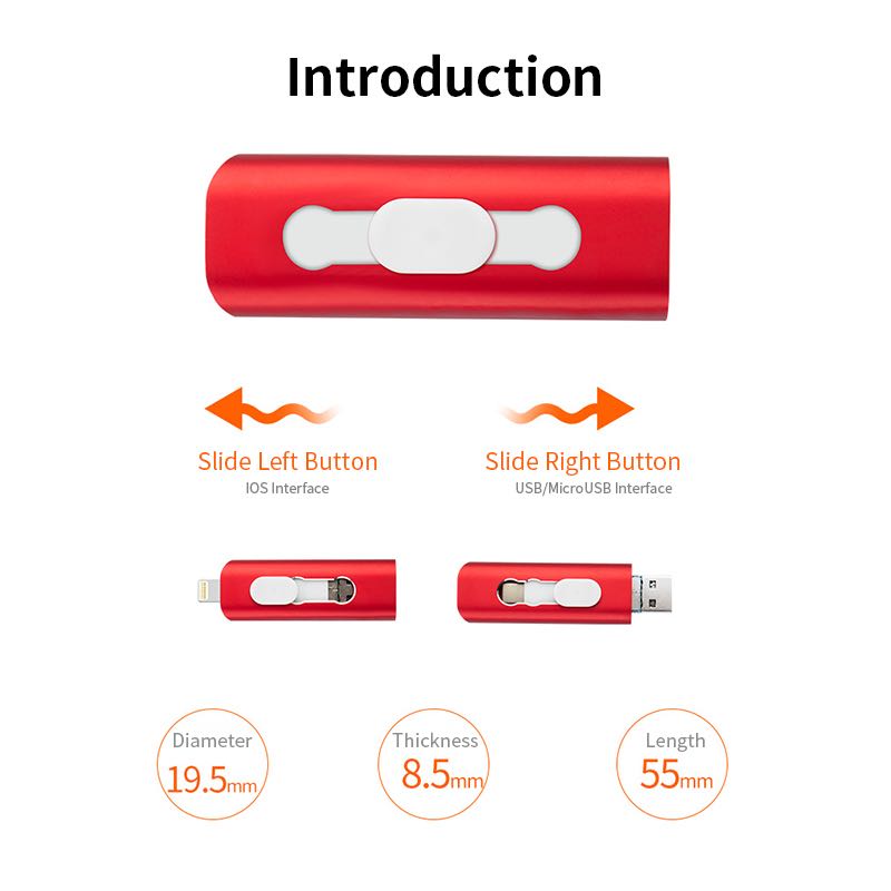 IOS interface Micro USB interface Usb Flash Drive