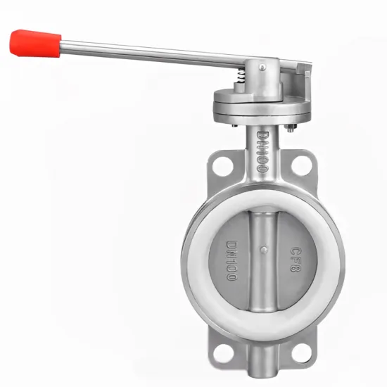 Manual Handle Silicone Wafer Butterfly Valve