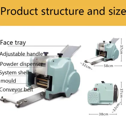 Siomai Wonton Dumpling Gyoza Wrapper Skin Making Machine