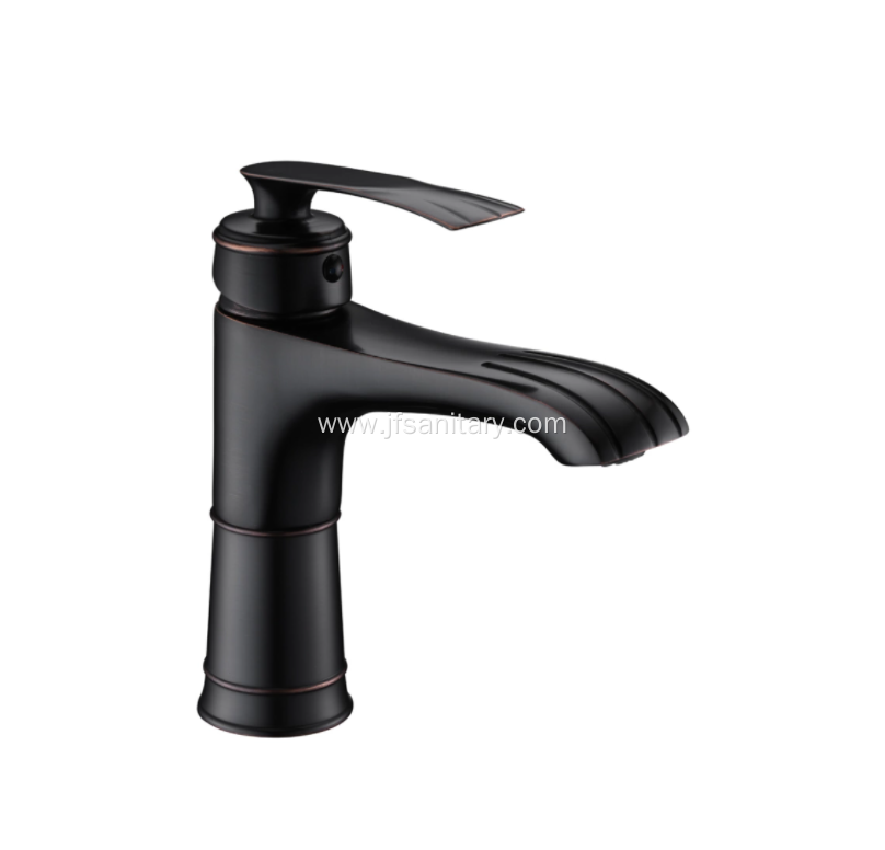 Brass Basin Faucet With Black Paint