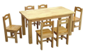 Inspeção de qualidade para mesa de madeira maciça