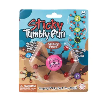 Wholesale Novelty Toys: EPT Small Expression Six Legs Sticky Wall Crawler Climbing Promotional Gifts