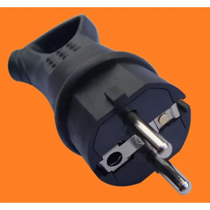 Enchufe de manija de cableado de extensión impermeable estándar europeo