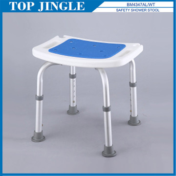 Bright Blue Adjustable Aluminum Bathroom Shower Chair