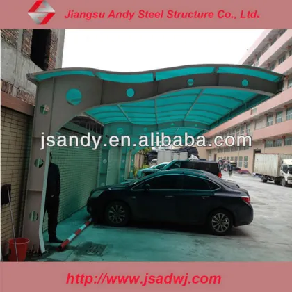 Parking shed fiberglass awning