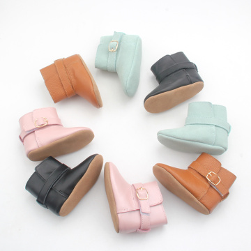 Newborn Leather Toddler Boots for Winter