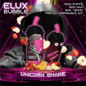 Заводская цена Elux Bubble 7000 Puffs одноразовый вейп