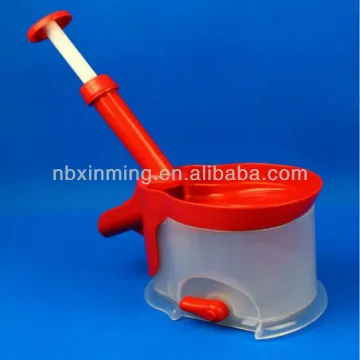 Plastic handle cherry stone remover