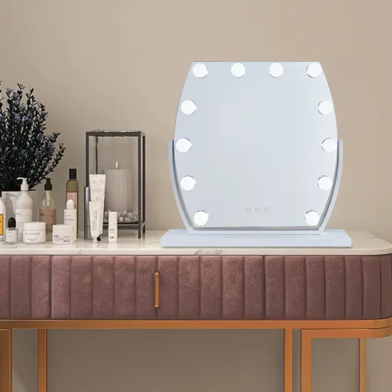 Hot Selling Hollywood Style Vanity Mirror with Aluminum Frame for Living Room Makeup