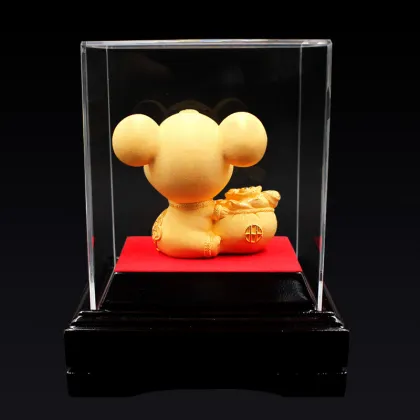 Velvet Sand Gold Crafts Golden Mouse