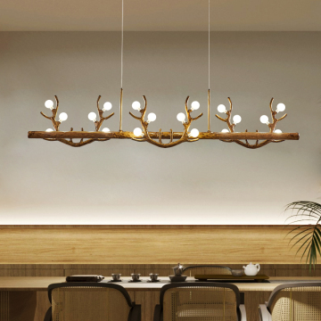 Nordic Medieval Antler Lamp Chandeliers for Home Decoration