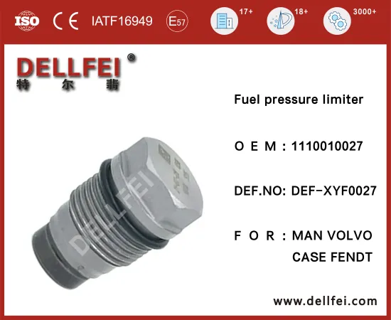 Fuel Pressure Relief Valve 1110010027 for MAN,VOLVO,CASE,FENDT