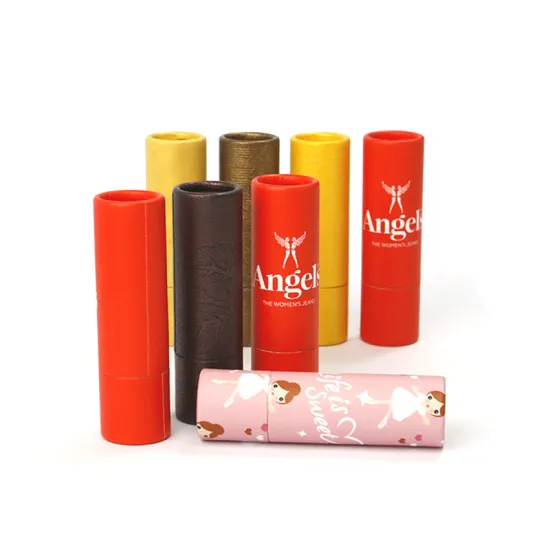 Food Grade Recycled Beautiful Small Paper Lipstick Tube