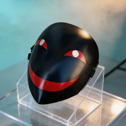 Unisex Anime Black Bullet Smile Mask
